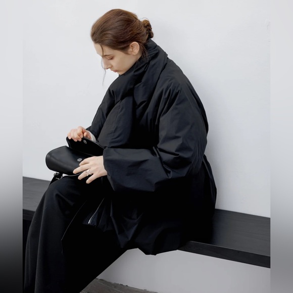 NWOT Tageechita Tie Waist Down Jacket Scarf Set - Picture 11 of 12